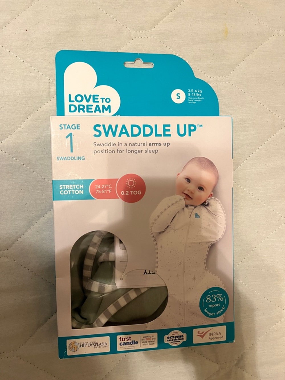 NWT Swaddle Up by Love to Dream infant small 8-13lb